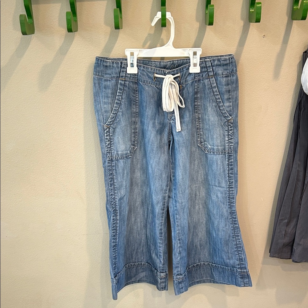 Cropped wide jeans